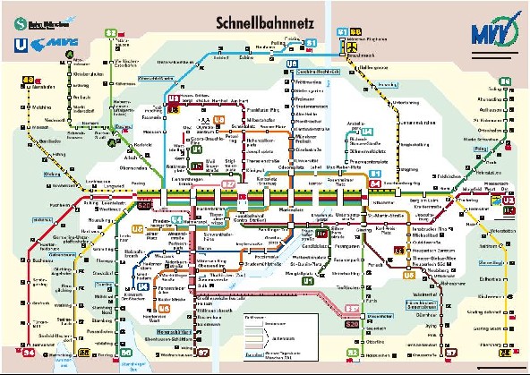 Deutches Bahn Train Route Diagram