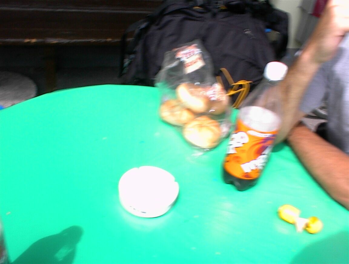 The camera went off by mistake.  Can I have some bread, Roger?